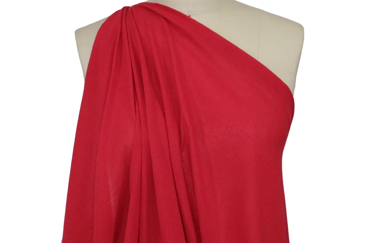 NY Designer Cotton Gauze - Bright Red