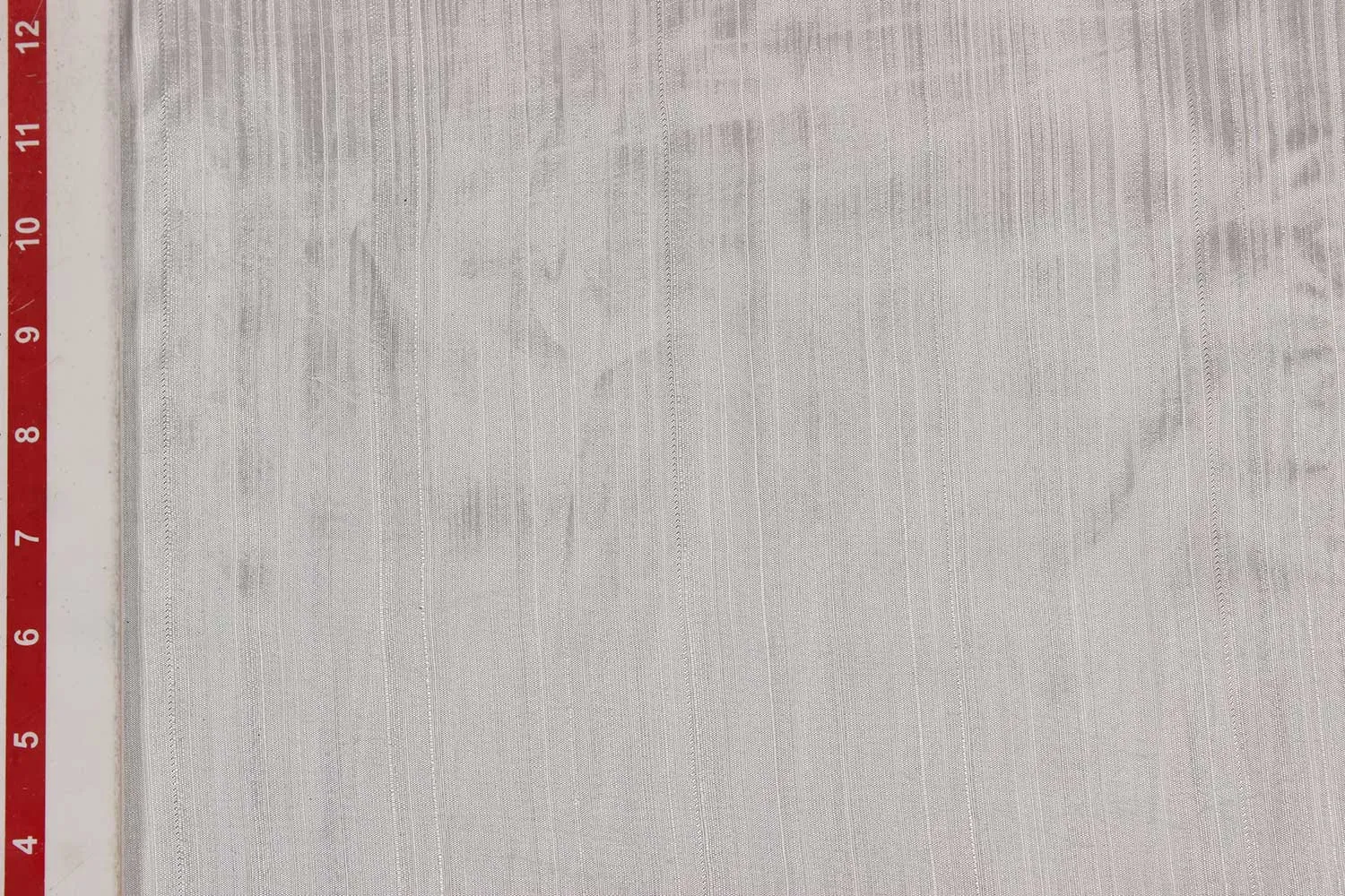 Off White Plain Dupion Slub Viscose Fabric