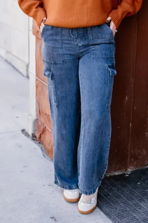 Rhoda Pants | Dark Denim Wash