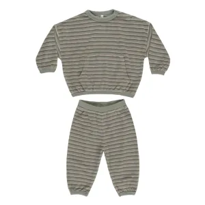 Rylee   Cru - Relaxed Top   Pant Set - Retro Stripe