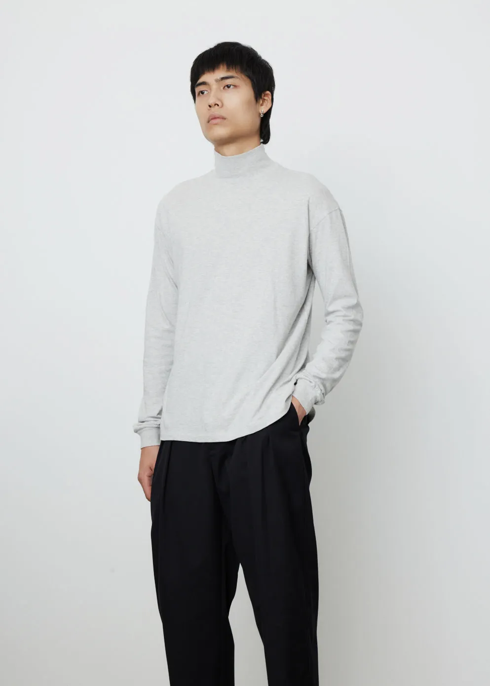 Seamless Hi Neck Long Sleeve T-Shirt