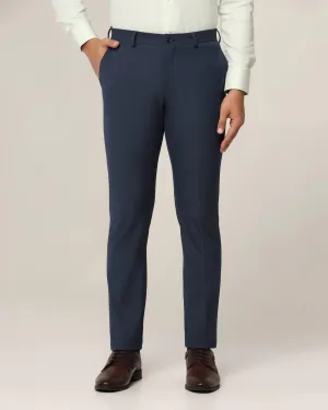 Slim Fit B-91 Formal Navy Textured Trouser - Kettle