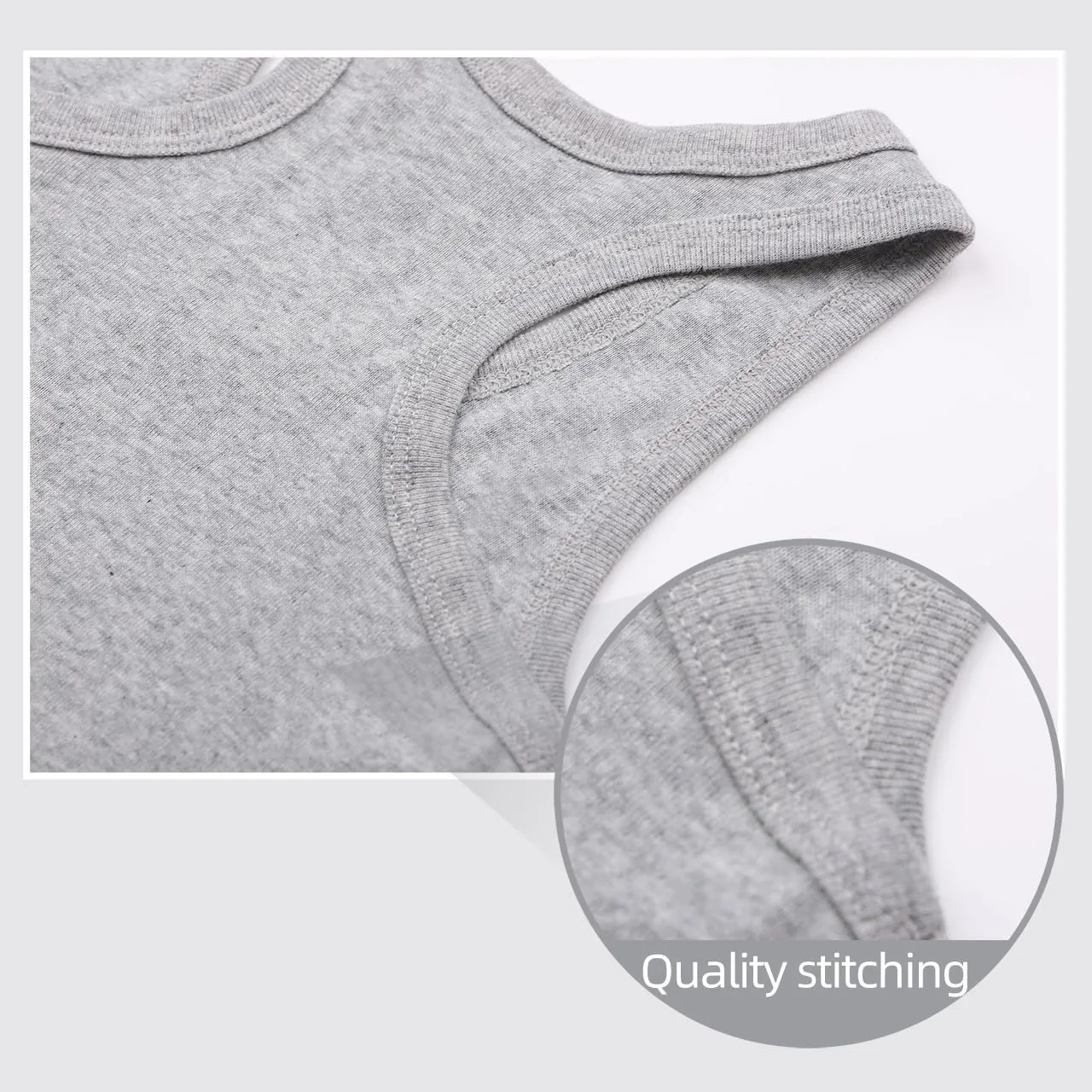Soft Undershirt Tank Top Cotton Undershirt Sleeveless Shirts for Kids Girls Or Boys