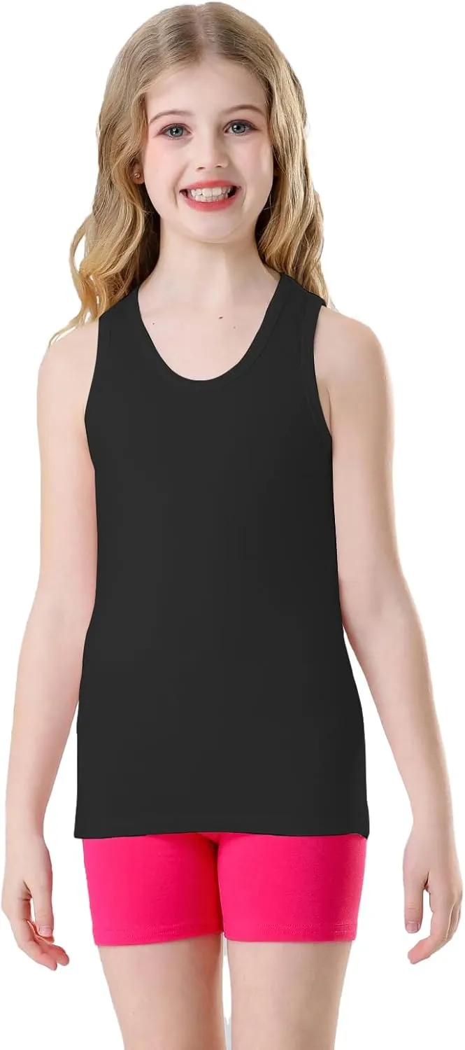 Soft Undershirt Tank Top Cotton Undershirt Sleeveless Shirts for Kids Girls Or Boys