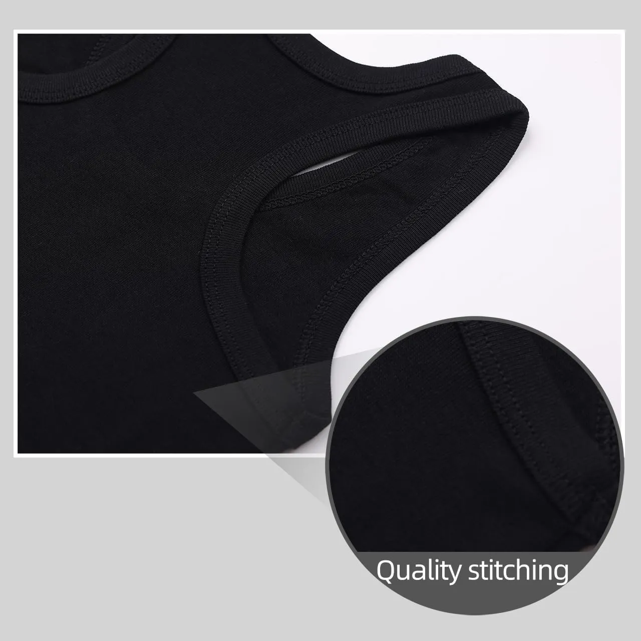 Soft Undershirt Tank Top Cotton Undershirt Sleeveless Shirts for Kids Girls Or Boys