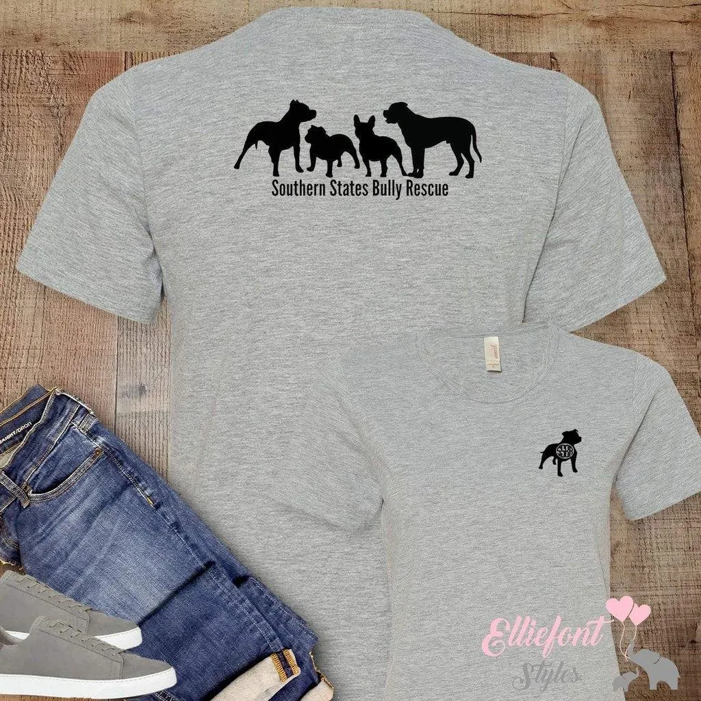 Southern States Bully Rescue Shirt Unisex T-shirt or Long Sleeve PitBull Rescue