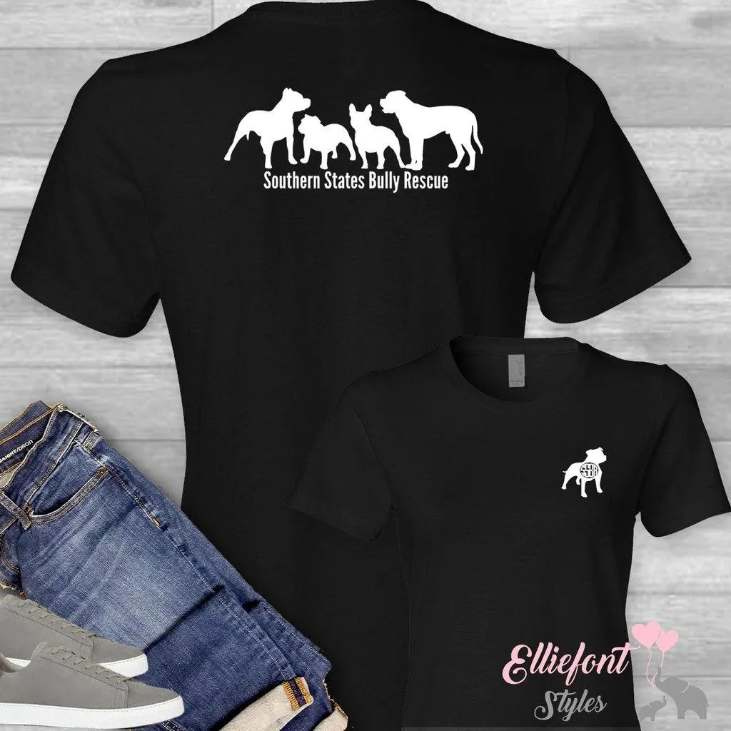 Southern States Bully Rescue Shirt Unisex T-shirt or Long Sleeve PitBull Rescue