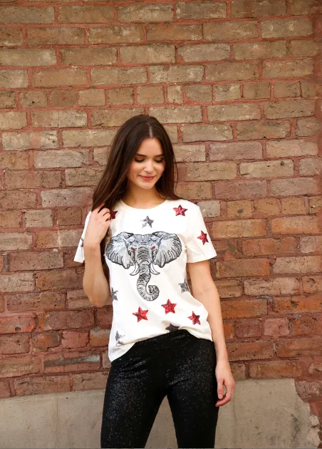 Star Struck Elephant Tee