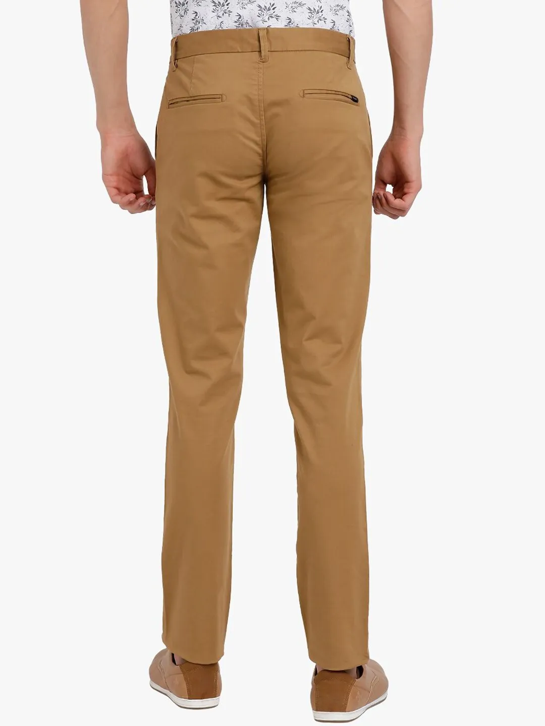T-Base Men Brown Core Chino Trousers