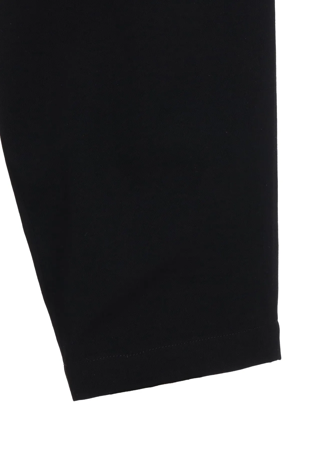 WASHER WOOL GABARDINE WAIST-STRING POCKET PANTS