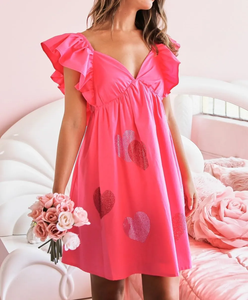 Women Y2K Bow Babydoll Mini Dress Spaghetti Strap Ruffle Sundress Flowy Sling Dress Graphic Going Out Dresses
