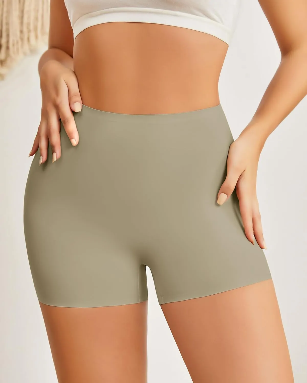 Womens Boy Shorts Seamless Underwear Anti Chafing Soft Biker Short Boxers