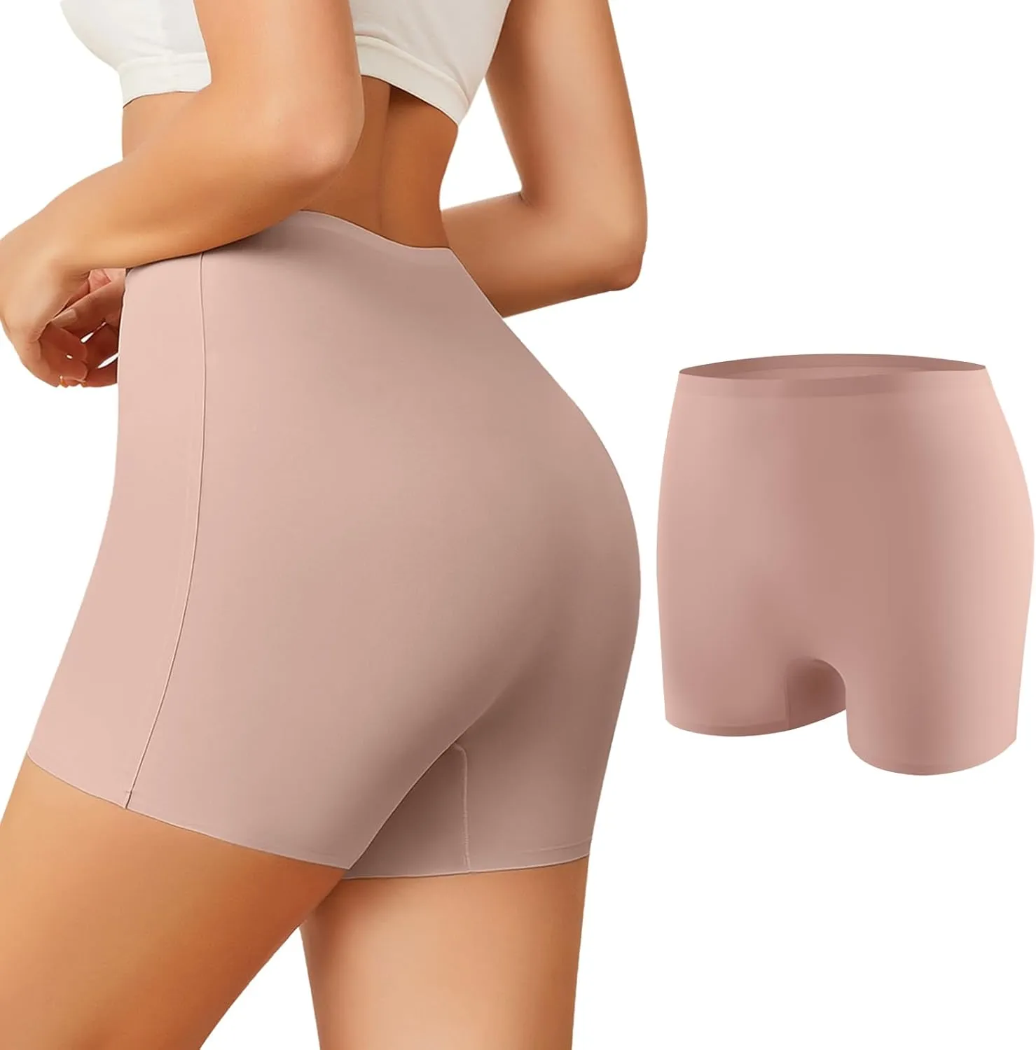 Womens Boy Shorts Seamless Underwear Anti Chafing Soft Biker Short Boxers